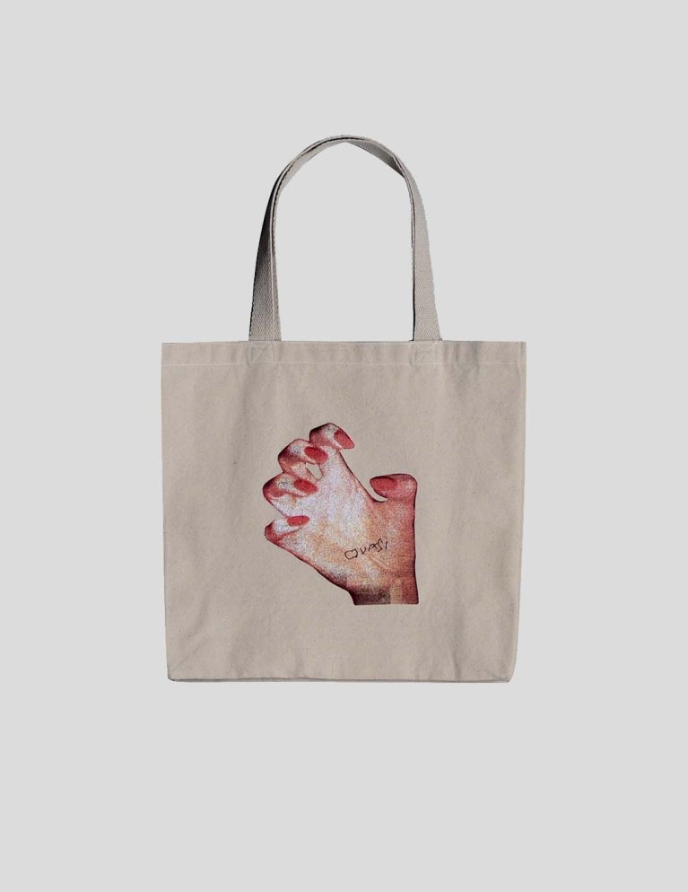 Acessórios QUASI mr hand tote bag creme
